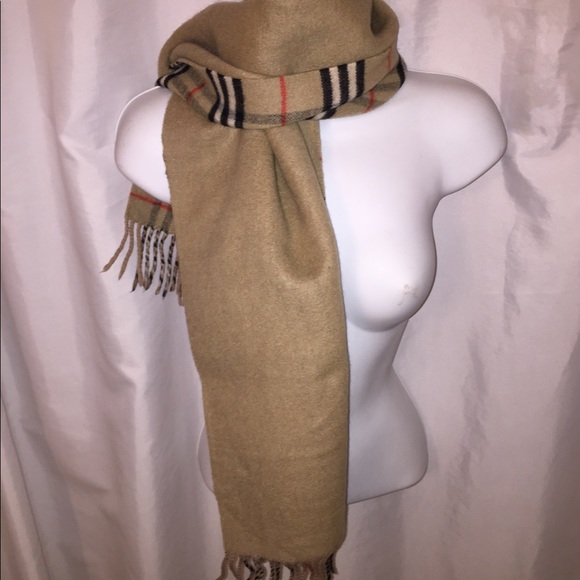 BURBERRY dbl thickness reversable LAMBSWOOL SCARF - Picture 6 of 6